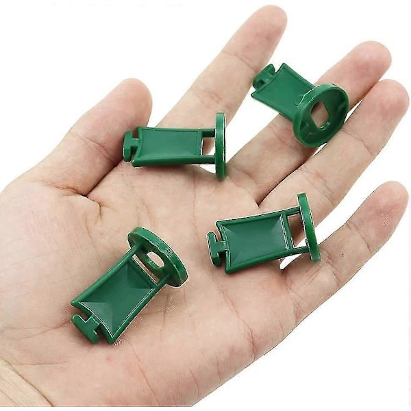 Växthus Twist Clips Växthus Krok Växt Blomma Hängande Klämmor Set för Fixeringskit Trädgårdsdelar Växthusprylar Växthus Hängande Verktyg - 50st
