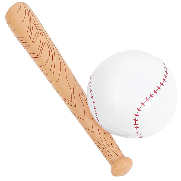 1 Set Uppblåsbar Fladdermus Leksak Simulerings Sport Fladdermus Pinne Bärbar Uppblåsbar Fladdermus Leksak Baseboll Rekvisita