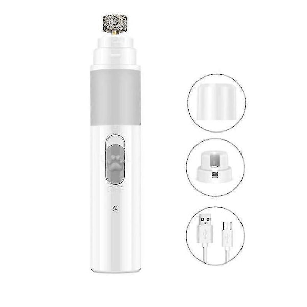 Pet Negle Grinder - Overlegen Elektrisk Potetrimmer med Diamantbitthjul, Ladbar & Bærbar, Smertefri Potepleie, Trimming og Forming