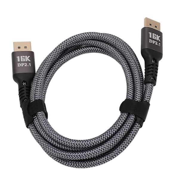 DisplayPort 2.1 -kaapeli 16K 30Hz 40Gbps 3D Dynamic HDR Uros-Uros DisplayPort-kaapeli FreeSyncille ja G Sync -pelinäytöille 1,5m