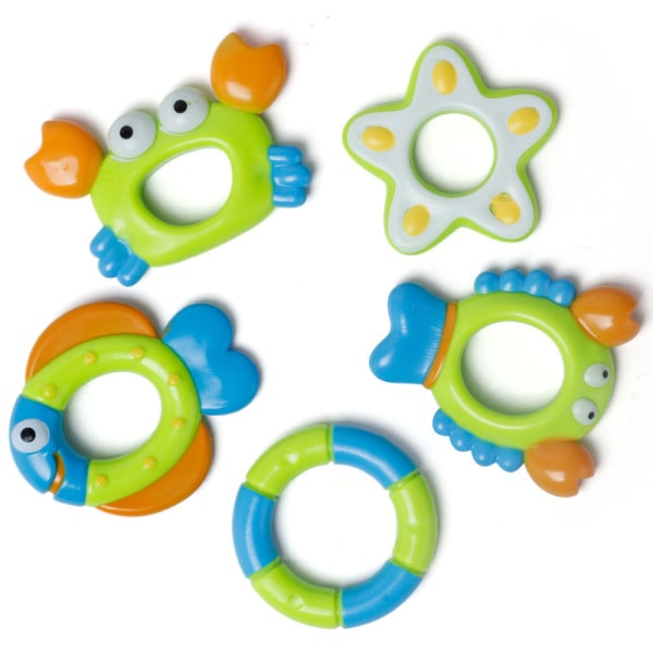 Octopus Bath Toy with 3 Rings - Interactive Bath Toys for Baby a