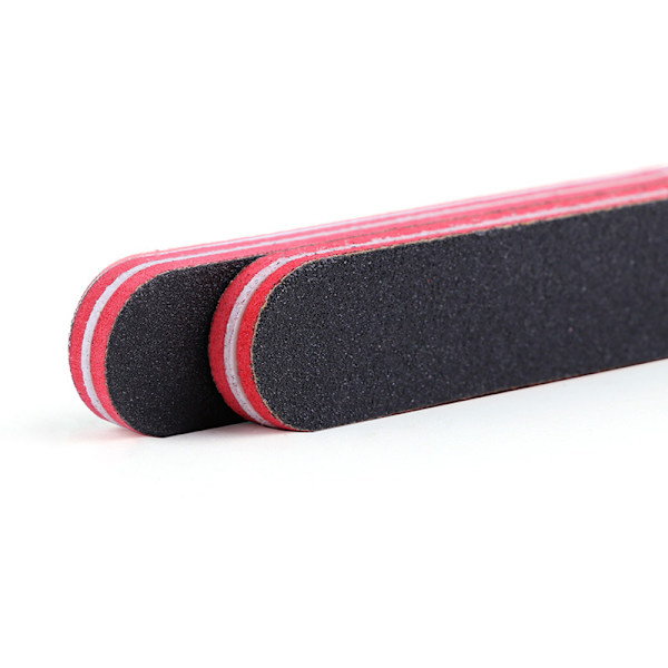 Sett med 5 tykke neglfiler (17,8 * 2 * 0,7 cm), Super tykk Bl