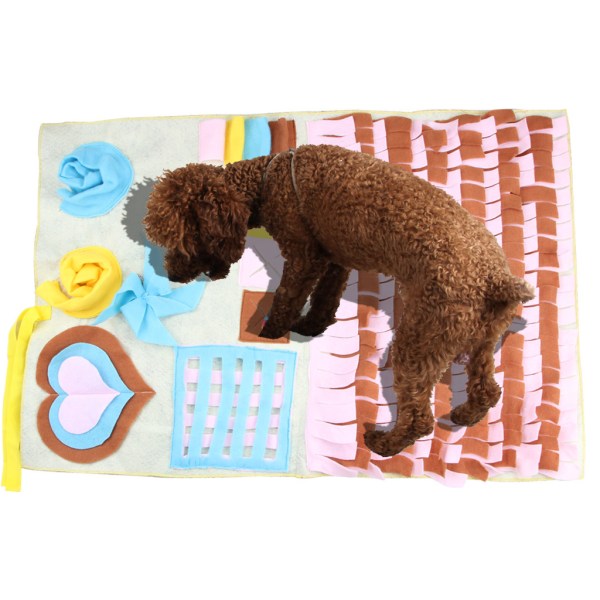 /#/Stjerner Rosa Hundetræningsmåtte (58cm*86cm) Hundemadras, Anti-St/#/