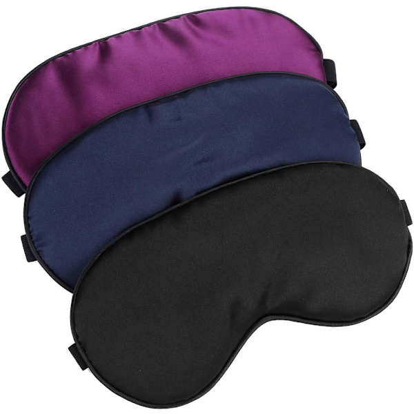 /#/Silkesömnmask Ögonmask Ögonlock Ögonskydd - Silkesmjuk Justerbar/#/