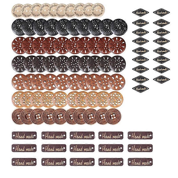 Klassiske retro runde treknapper DIY håndlagde klesplagg tilbehør kvalitets treknappsett knapper