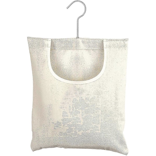 Praktisk klesklypepose - rommer 100 mellomstore klesklyper, slitesterkt polyestermateriale, krok