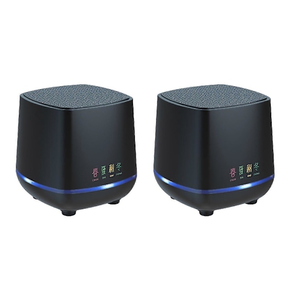1 par Mini Högtalare Stereo Surroundljud Box USB-gränssnitt Datorer Högtalare för Hemmakontor Skrivbord