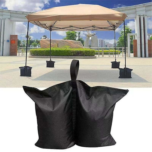 Gazebo-painot, 4 kpl, 600D teollisuuslaadun Gazebo-painot, PVC-sisäpinnoite, Gazebo-hiekkasäkki pop-up-telttaan, katokseen tai aurinkovarjoon (kaksoisputki)