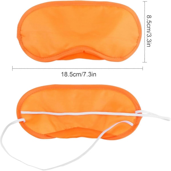 30 stk. sovemasker, nattmaske for soving og reise, flerfarget bind for øynene, øyemaske for barn, kvinner, menn, 10 farger, 18,5*8,5 cm