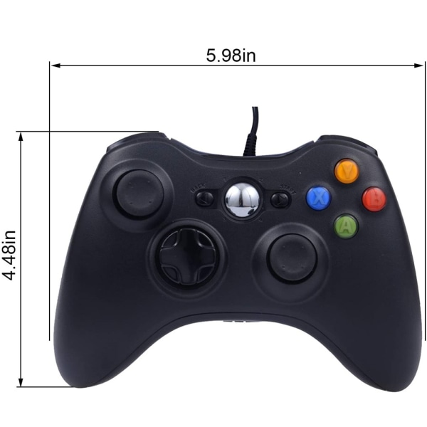 Uusi Xbox 360 -ohjain USB-kaapelilla Microsoft-laitteille