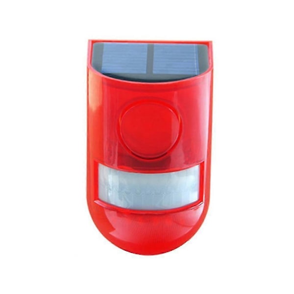 Udendørs Solar Alarm Advarsels LED Lys Ip65 Bevægelsessensor Have Sikkerhedslampe hy