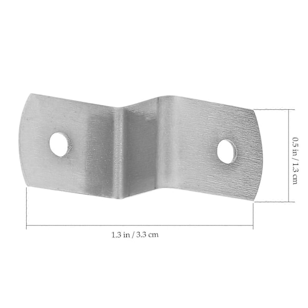 100 st Z-formade fotoramfästen Offset Canvas Clips Bordsfästningar