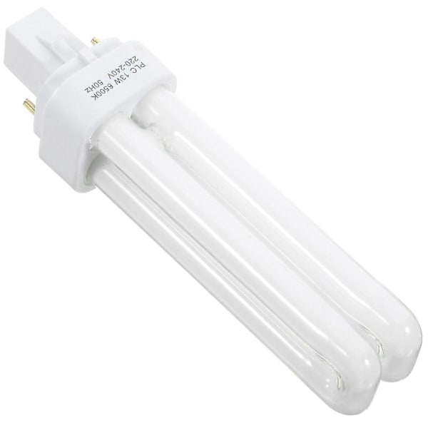 4 stk. Kompaktlysrør 13W Lysrørpære 2-pinners Plug-In LED Lampepære Tilbehør
