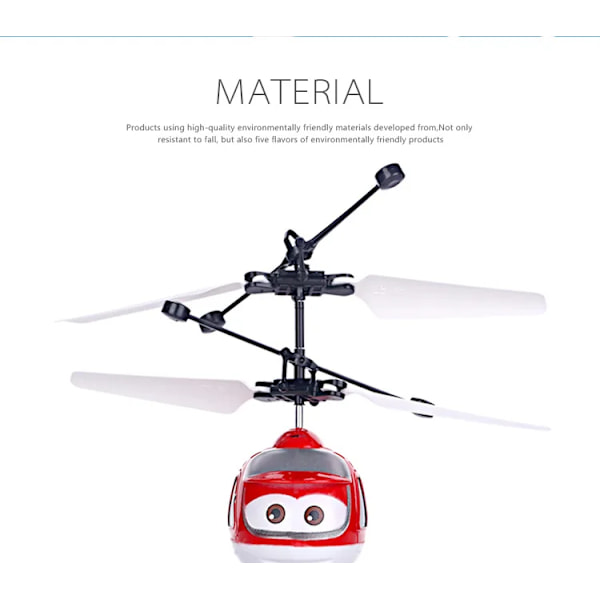 Mini RC-helikopterdrone vesitippaohjauksella, Cartoo-malli