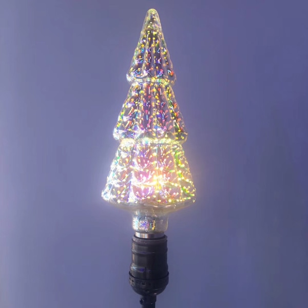*Färgglad kreativ ST64 3D fyrverkeri glödlampa LED tredimensionell col*