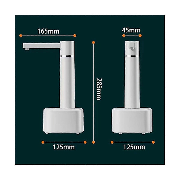 Automatisk Vattendispenser Elektrisk Vattenpump Med Ställ USB-Laddning 3-växlad Smart Vattenpump Disp