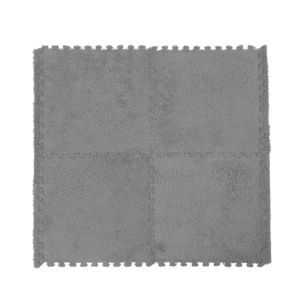 4 stk. Plysj EVA Mosaikk Gulvmatte Plysj EVA Gulvmatte Plysj Tatami Bruksmatte