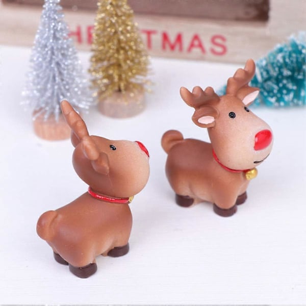 5 kpl Mini Poro Patsas Sarjakuva Sarvi Hirvi Hirvi Kuvio Figuri