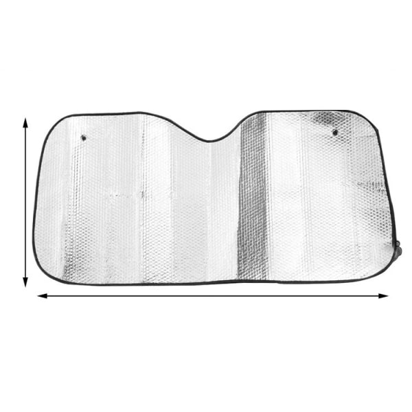 Basics UV-reflekterende sammenleggbar frontrute solskjerm - 130 cm