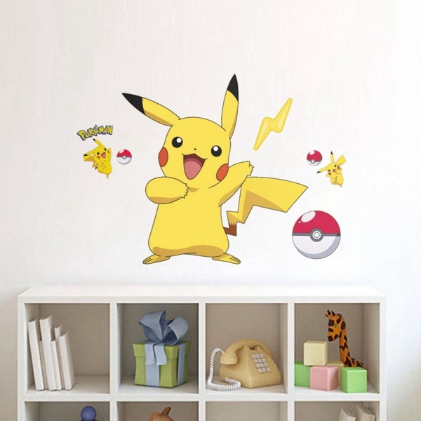 /#/For Giant Pikachu Peel and Stick Wall Stickers Kids Cartoon Wall/#/