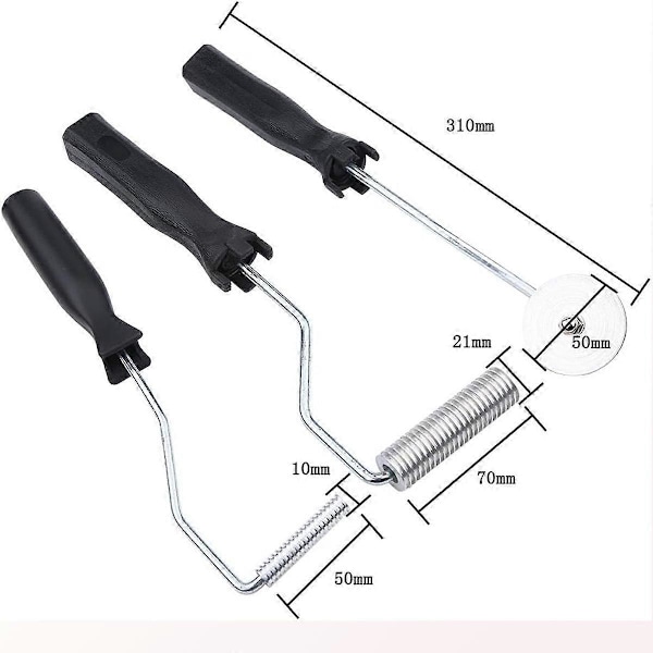 3 stk. Boblevalse, Boblepadleværktøj, Aluminiumlegering Glasfiber, Sæt til Form, Resin, Komposit
