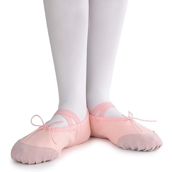 Jente Ballettsko Canvas Split Sole Danseslippere Yoga Flats G