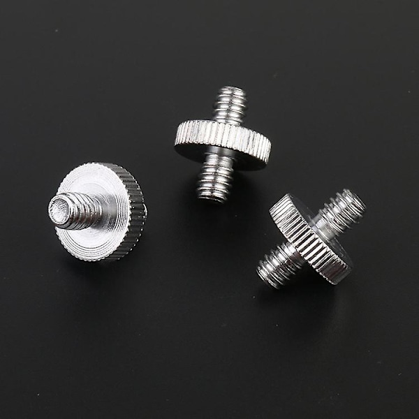 Kameraskruvadapter [5 stycken], Standard 1/4\" hane till 1/4\" hane gängad adapter, Kamerastativ Skruvadapter Konverterare för Kamera/Monopod/Stativ/C