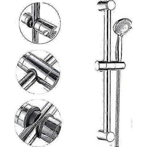 Udskiftelig håndholdt bruseholder, krom ABS brusehovedholder, 18-25 mm justerbar diameter