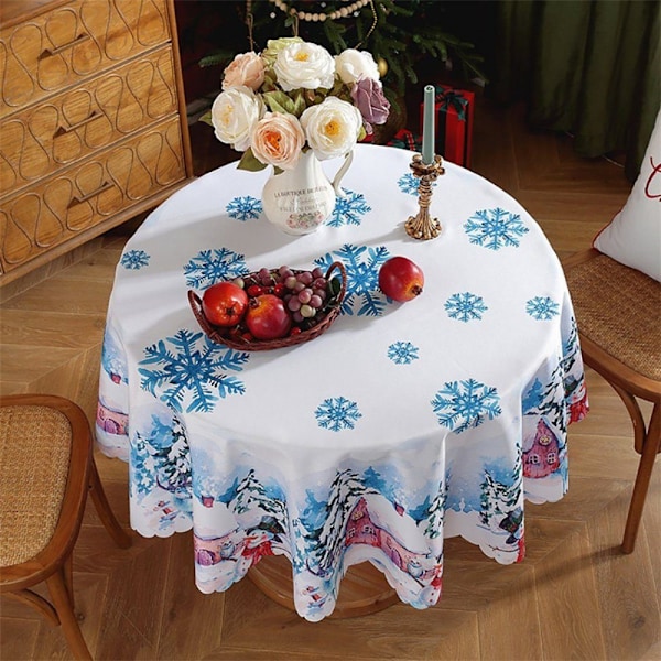 #Juleduker Juleduker med snø 120*120cm#