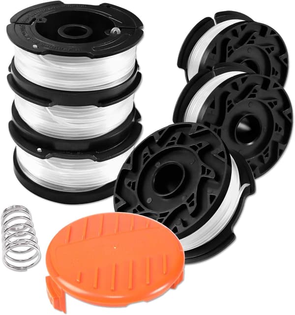 /#/Strängtrimmerlinjespole för Black and Decker-strängtrimmers, 6/#/