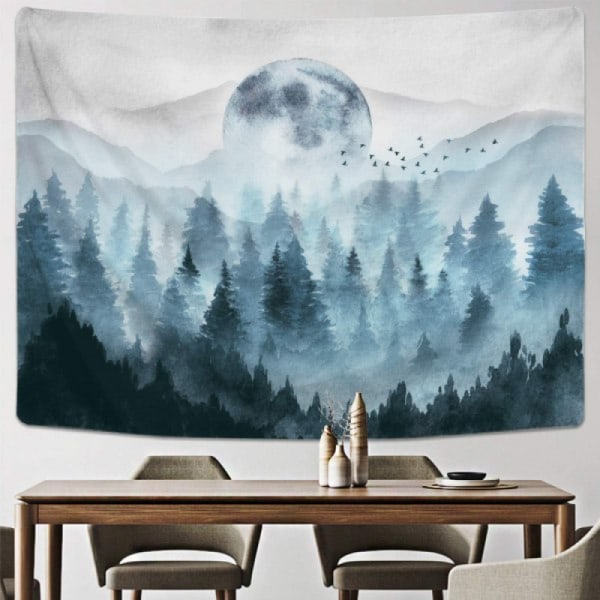 #70x100cm，Misty Forest Great Smoky Mountains Tapestry#