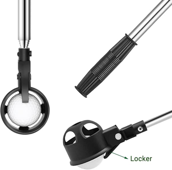/#/1 Rustfrit Teleskopisk Golfbold Retriever til Vand med Golfbold Putter Grabber Værktøj Golf Tilbehør Golf Gave til Mænd/#/