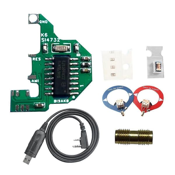 SI4732 Modul+2XDonut Antenn+Programmeringskabel Kortvågsmodifieringsmodul V2 FPC Version för UV-K5 UV-K6