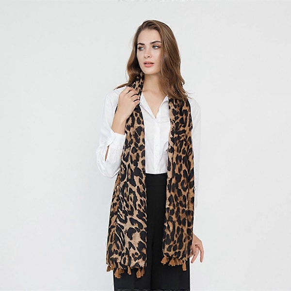 1 st Mode Leopardtryck Multifunktionell allround tofs Cotto