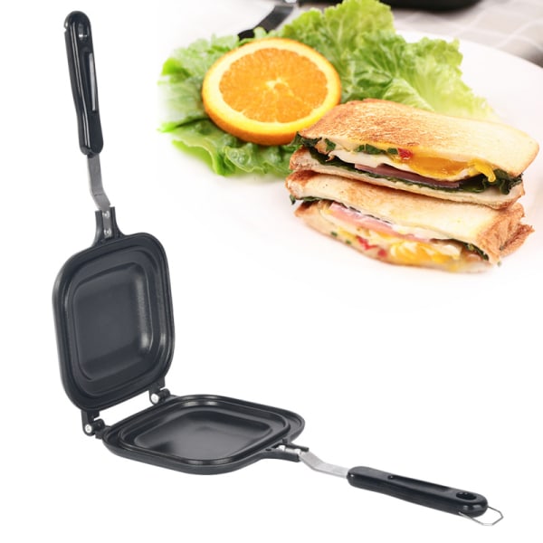 #dobbeltsidet stegepande multifunktionel non-stick elektrisk bageplade Sandwich brødrister morgenmadsmaskine#