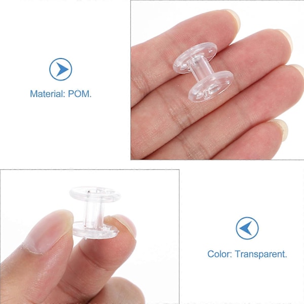 8 stk. Plisségardins Hold Downs Spole Spændingsjustering Transparent Snorholder Spoler