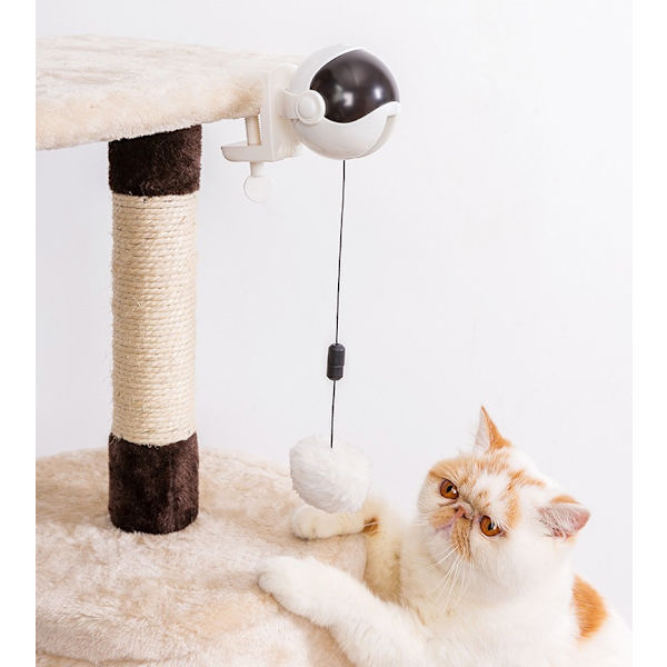 Rosa Interaktiv Katt Leksak - Smart USB Laddningsbar Kattboll