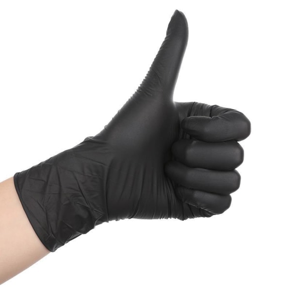 100 Engangs Hansker - Nitril og Vinyl Blanding - Latex- og Pulverfrie - Tykke Allsidige Arbeids Hansker