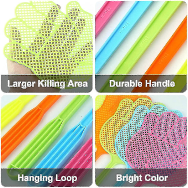 Flugsmälla - Roliga Handformade Flugsmällor - Hållbara - Färgglada, 6-pack