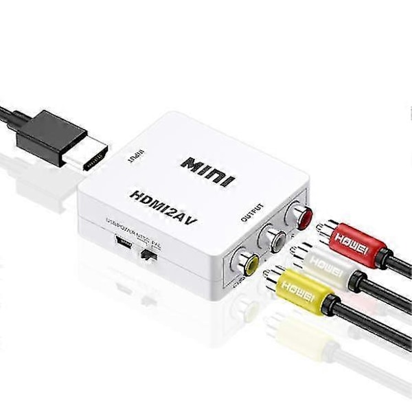 Mini Av Til Video Konverter HDMI Boks 1080p Av2hdmi Rca Av Hdmi Cvbs