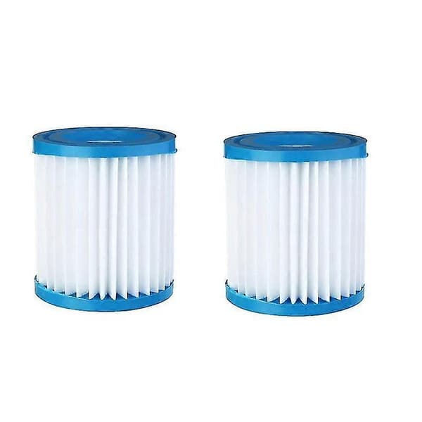 2 st Poolfilterpatroner Typ H Ersättningspoolfilter för Poolfilterpumpsrengörare