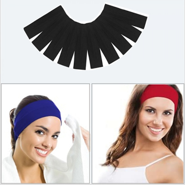 #Svart sports pannebånd, turban pannebånd#