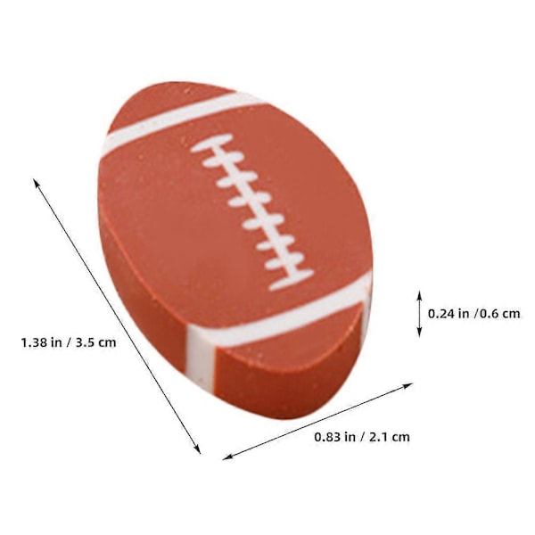 100 st Fina Suddgummin Portabla Rugby Suddgummin Kreativa Blyertssudd Kontorstillbehör
