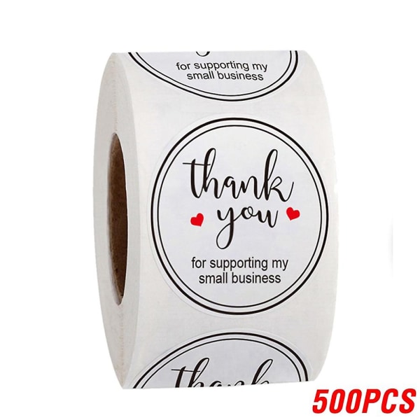 100-500 st tackklistermärken för att du stöder mina småföretag Sigilletiketter för julklappsdekoration Affärspapper