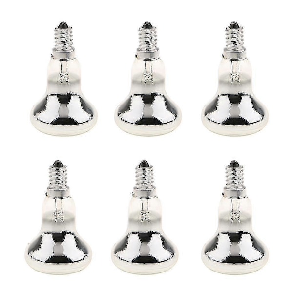 6 stk. R50 Ses E14 60W Spotlight Pære Reflektor Spotlys Lyspære Til Udendørs Indendørs Belysning