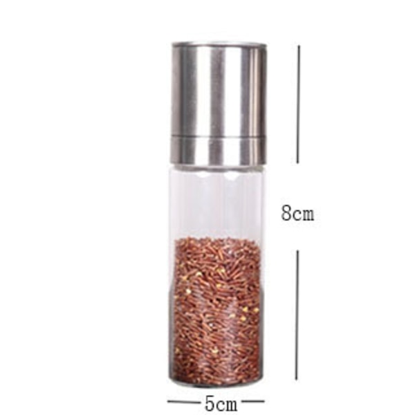 #2-pack Pepparkvarnset Pepparkvarn Saltkvarnset 2-pack Justerbara Kvarnar Justerbar Kryddkvarn för Grovt Salt Hemkök Present#