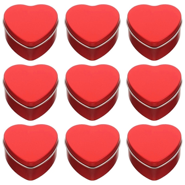 10 stk. hjerteformet slikæske Valentinsdags gaveæske lille chokoladebeholder