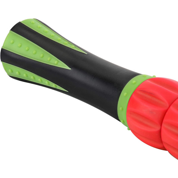 *Sällsynt pärlfascia-massagerulle med rött handtag*