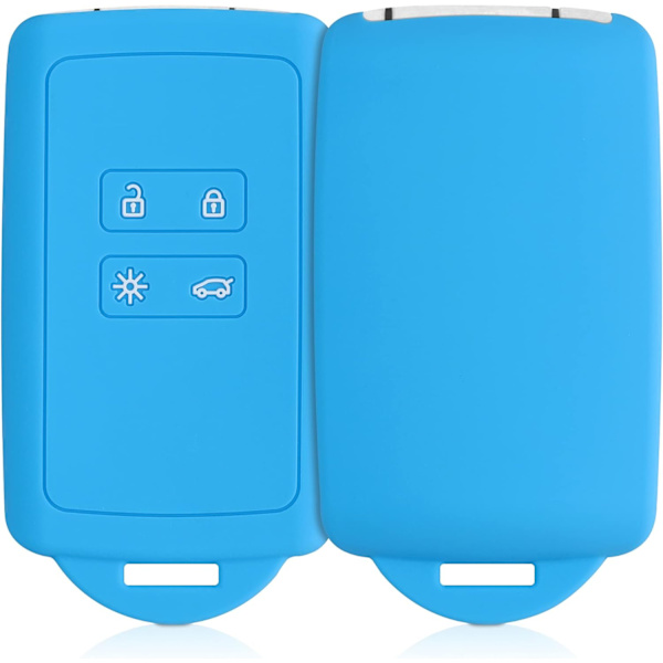 Sininen - Auton avaimen lisävaruste yhteensopiva Renault Smart Key 4 Button