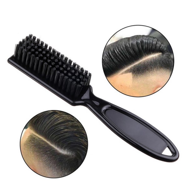 #3kpl Nylon puhdistusharja hiustenleikkurin teriin parturien puhdistustyökalu - musta#